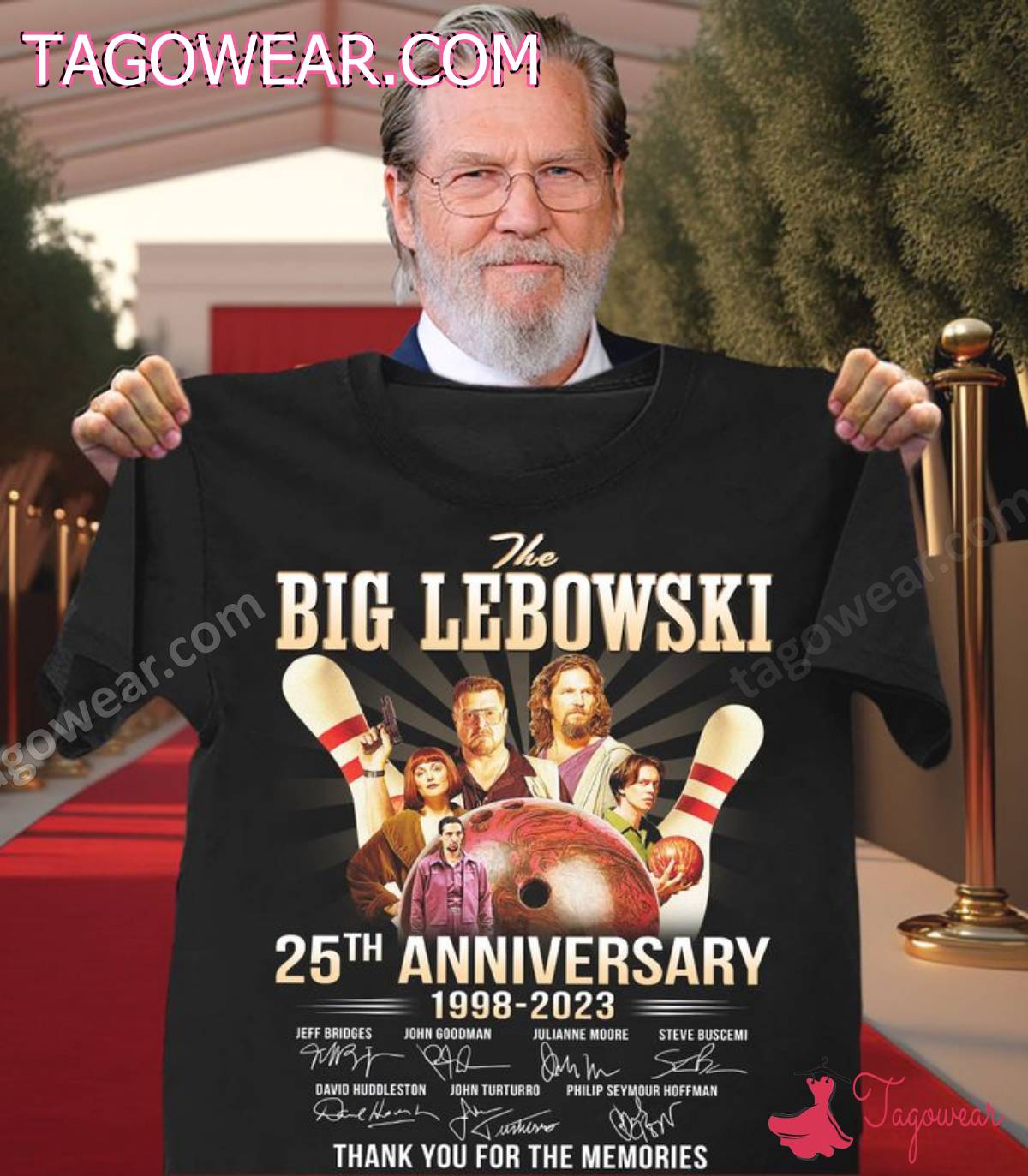 The Big Lebowski 25th Anniversary 1998-2023 Signatures Thank You For The Memories Shirt