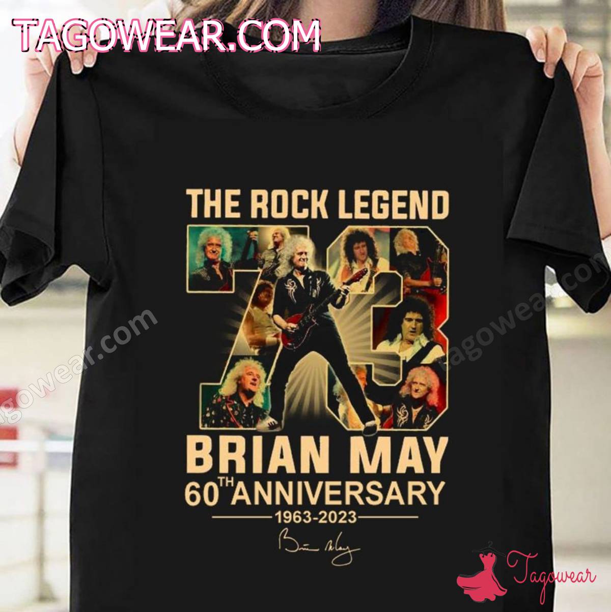 The Rock Legend Brian May 60th Anniversary 1963-2023 Signature Shirt