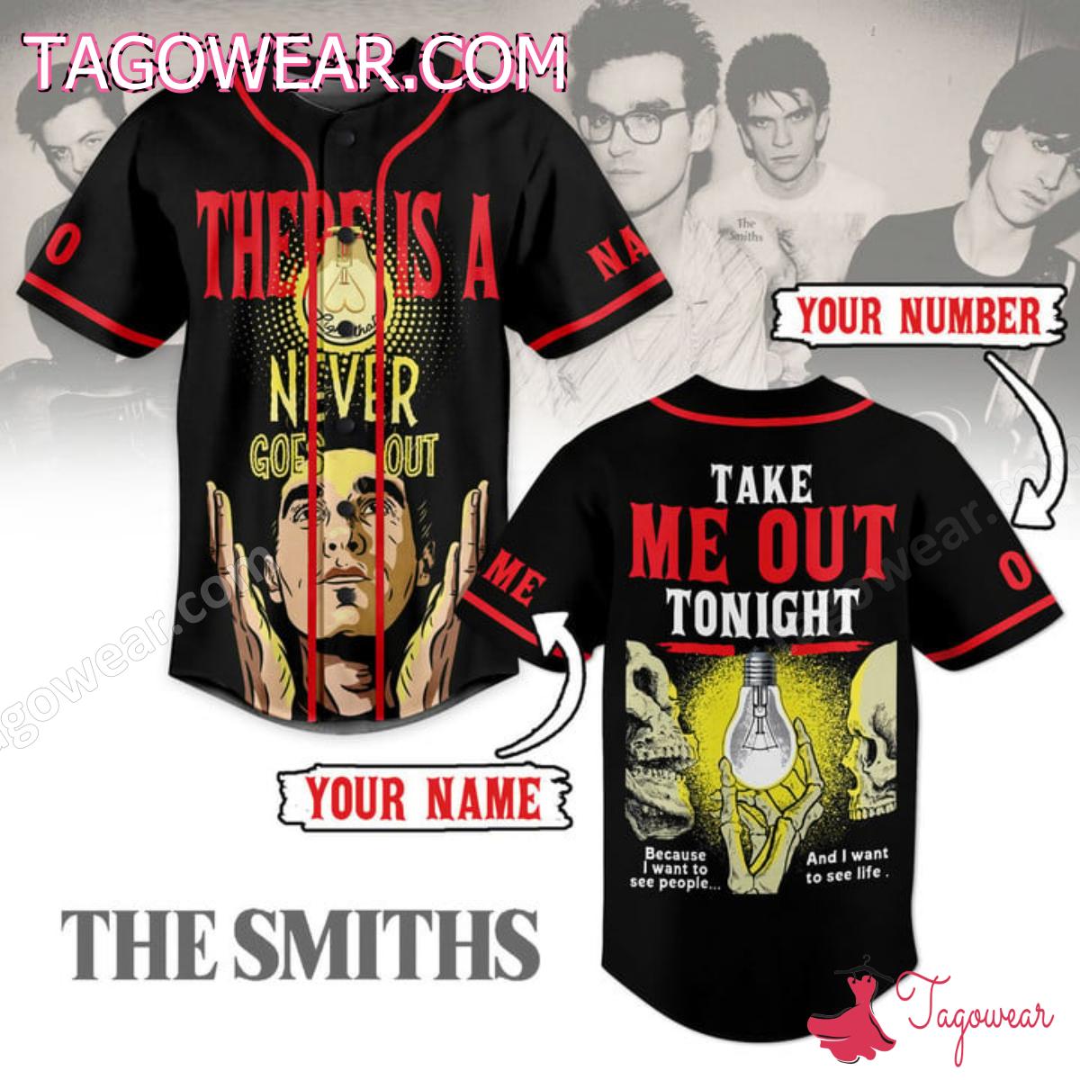 The Smiths There Is Light That A Never Goes Out Personalized Baseball Jersey