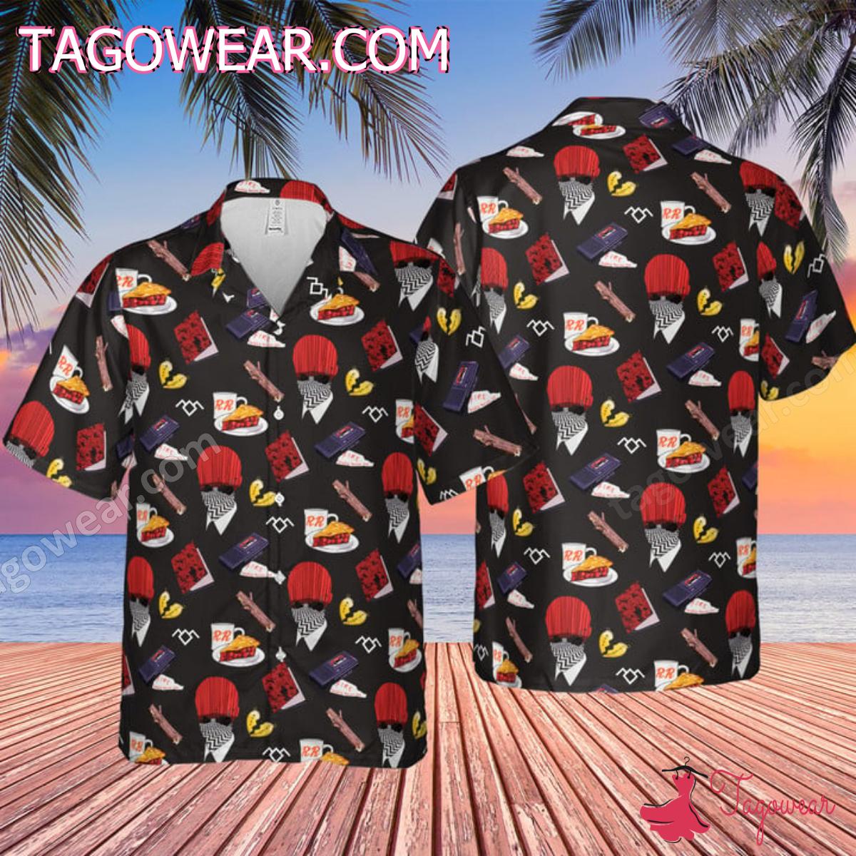 Twin Peaks Tv Series Pattern Hawaiian Shirt - Tagowear