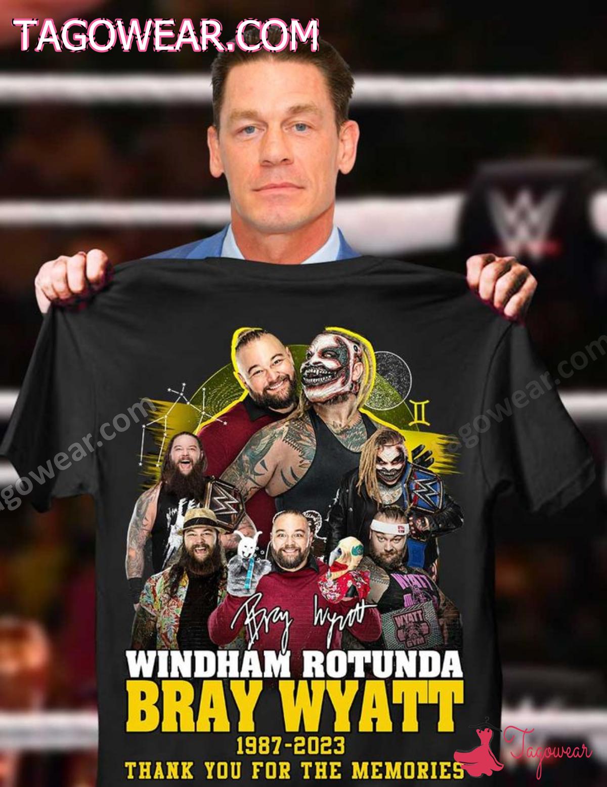 Windham Rotunda Bray Wyatt 1987-2023 Thank You For The Memories Shirt