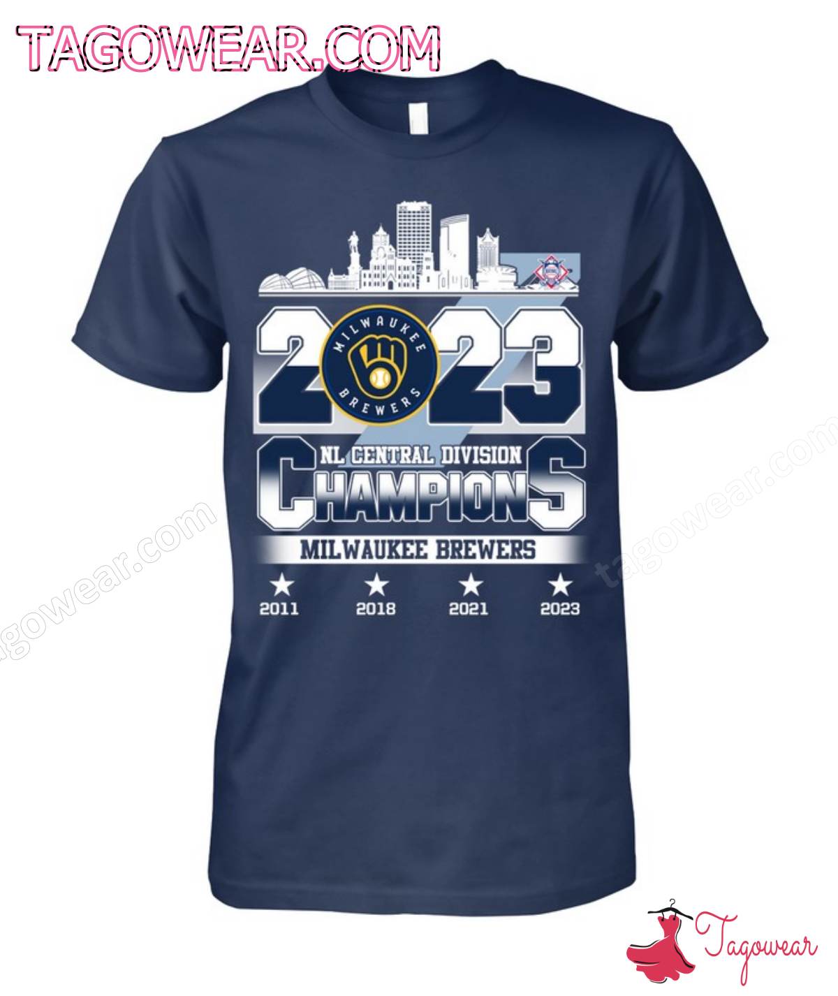 2023 Nl Central Division Champions Milwaukee Brewers Shirt a