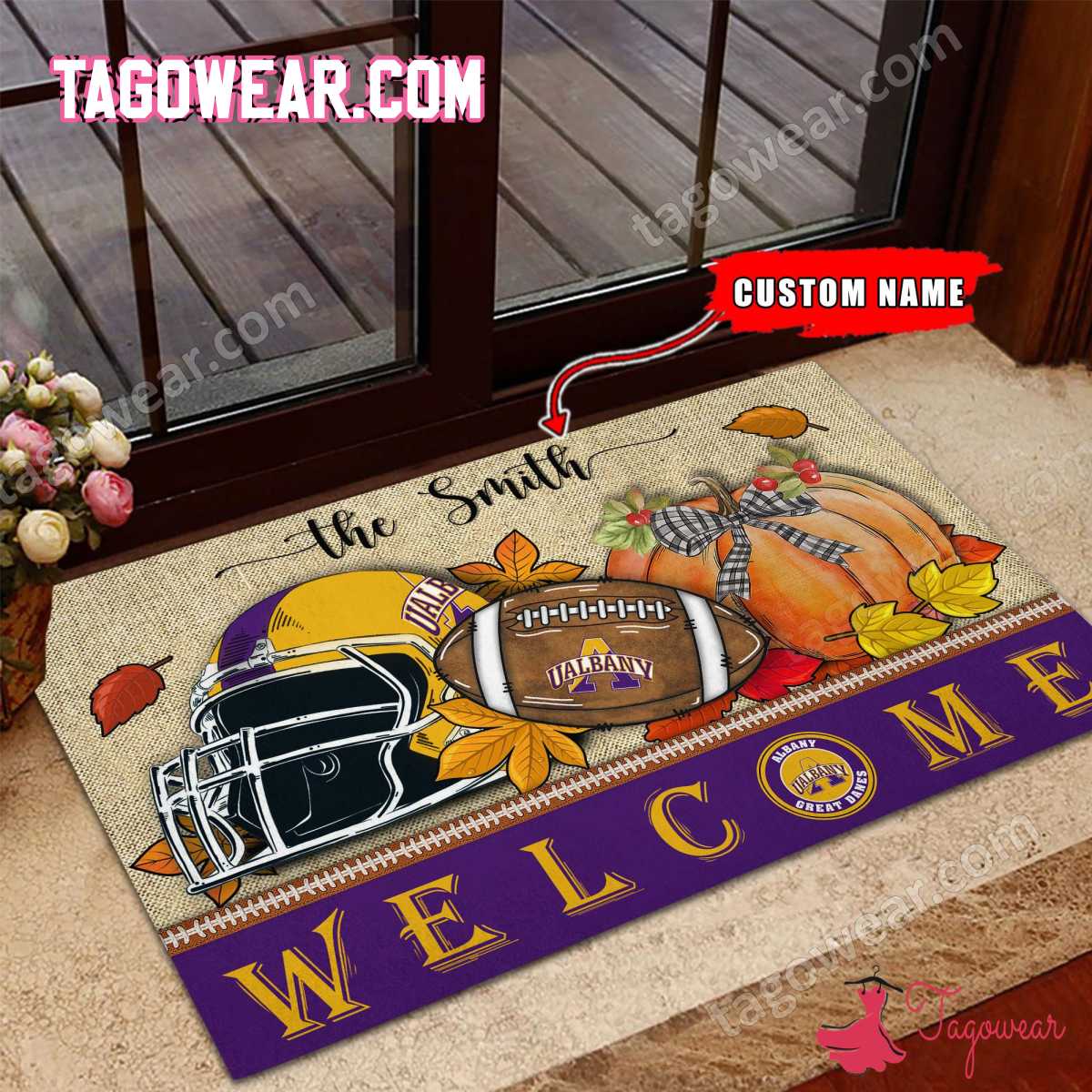 Albany Great Danes Fall Welcome Doormat