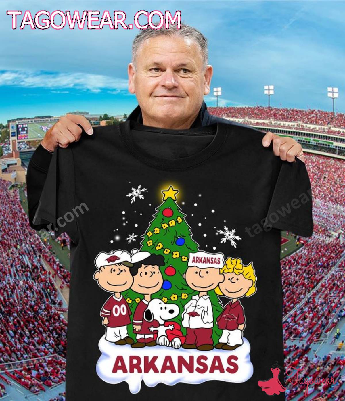 Arkansas Razorbacks The Peanuts Christmas Shirt