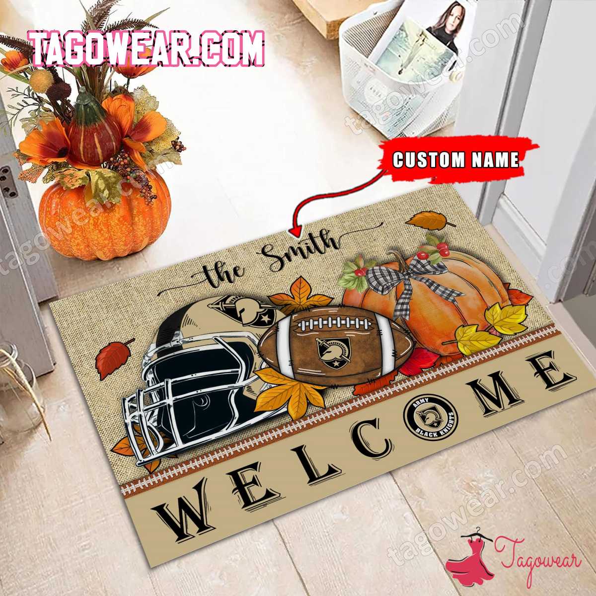 Army Black Knights Fall Welcome Doormat a