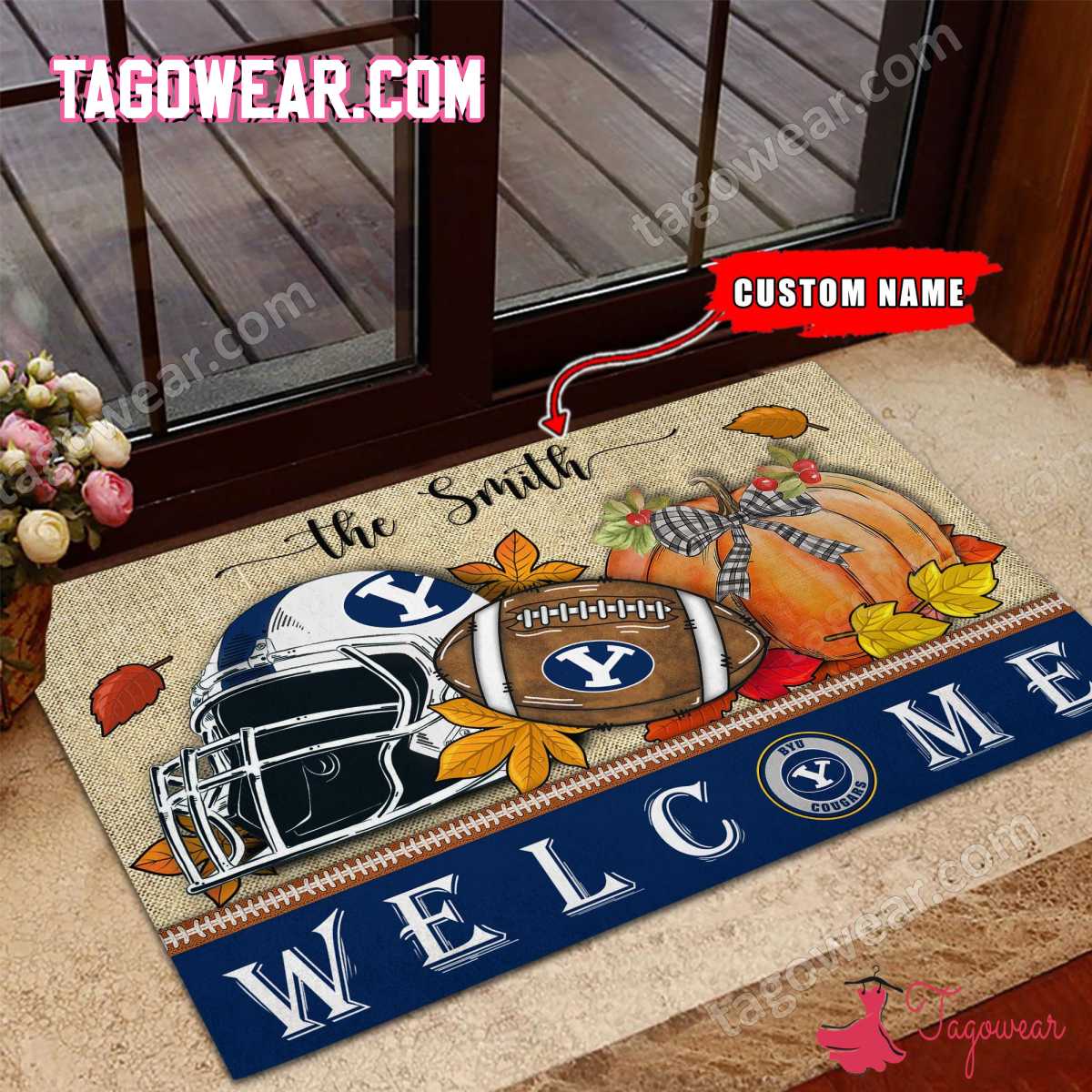BYU Cougars Fall Welcome Doormat