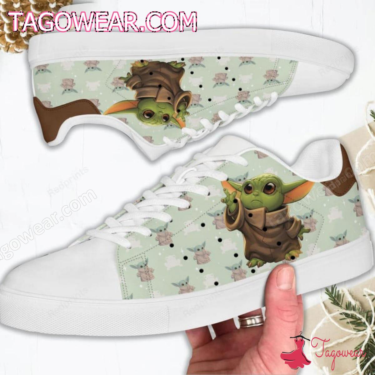Baby Yoda Disney Cartoon Green Stan Smith a