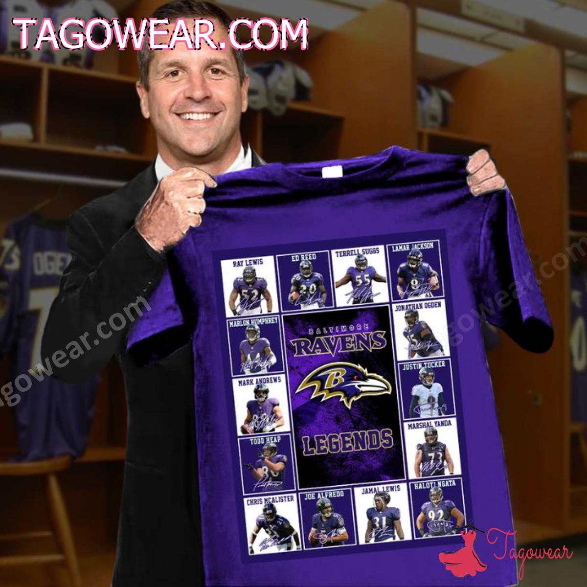 Baltimore Ravens Legends Signatures Shirt