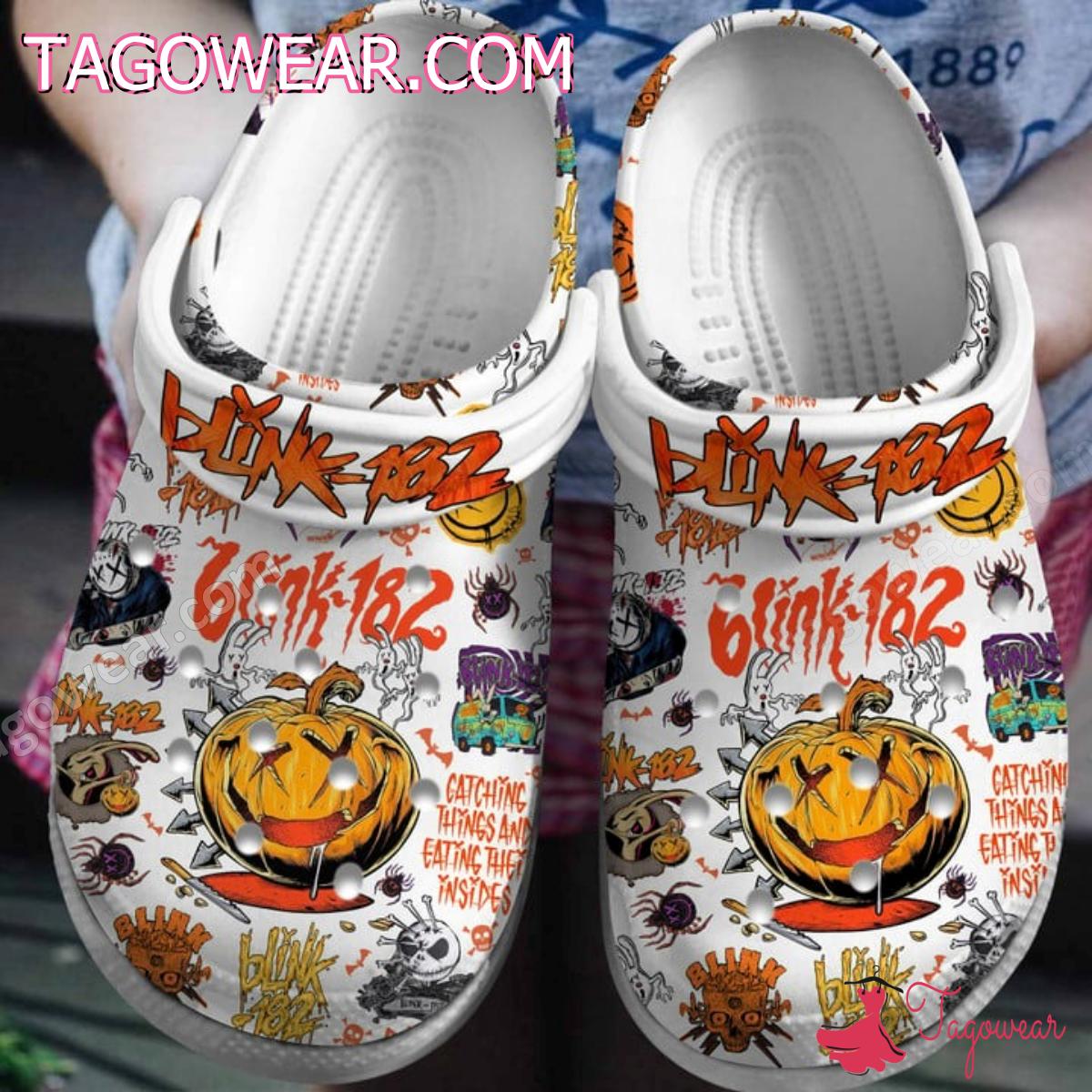 Blink-182 Pumpkin Halloween Crocs