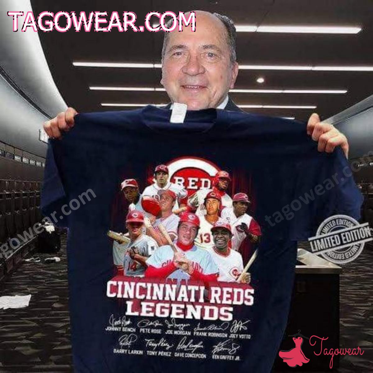 Cincinnati Reds Legends Signatures Shirt, Hoodie