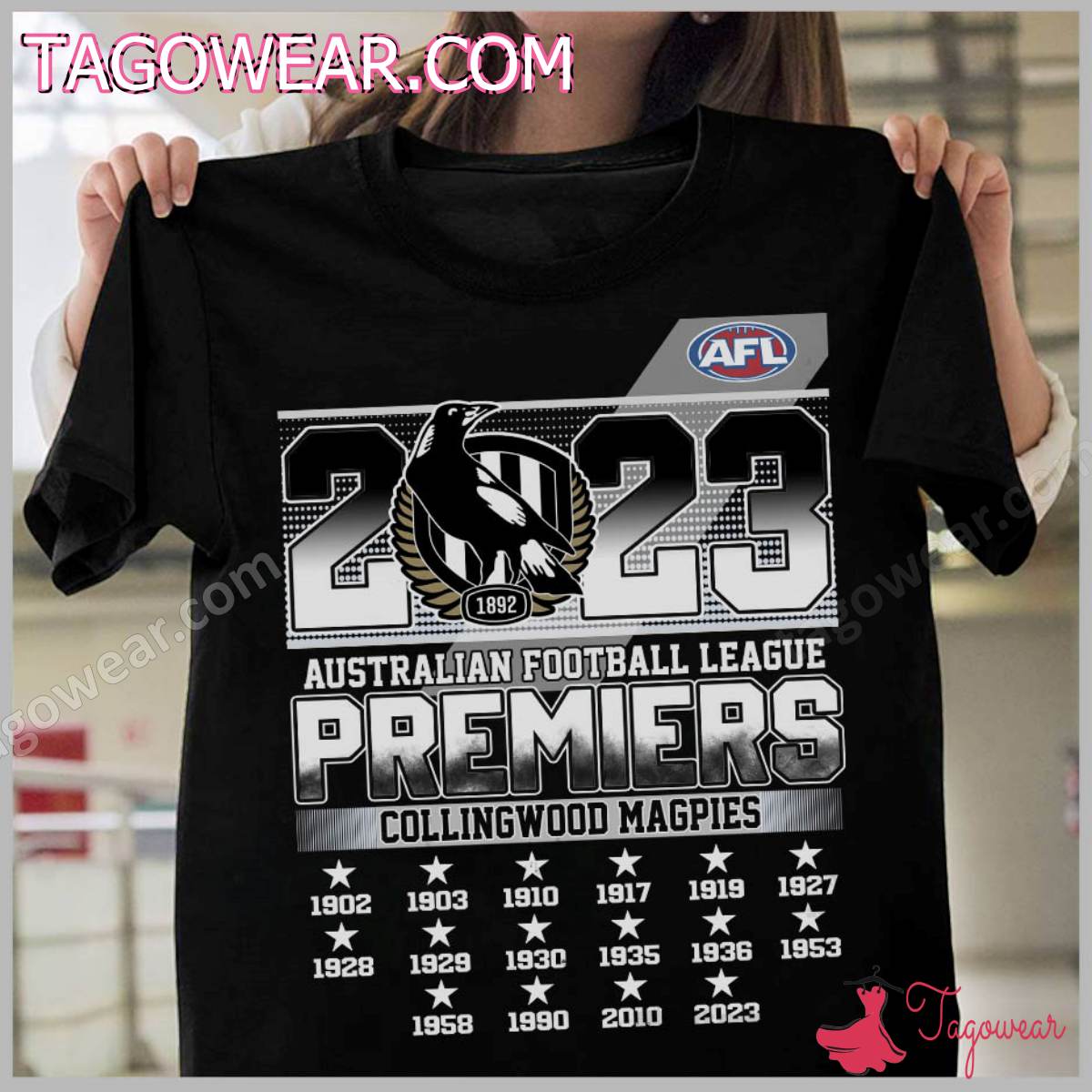 Collingwood Magpies 2023 Afl Premiers Shirt