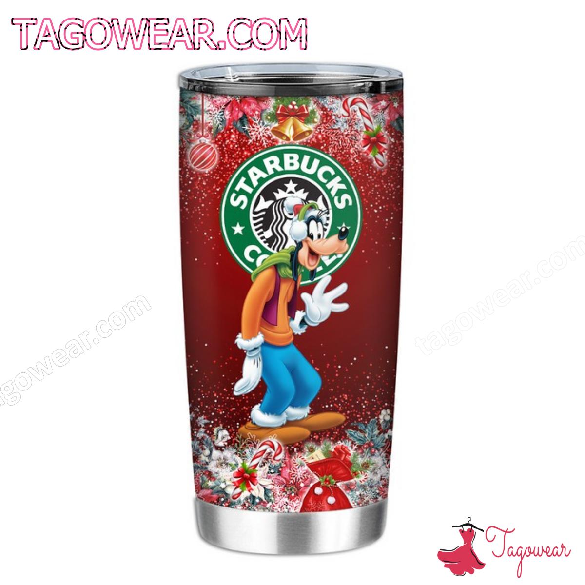 Disney Goofy Starbucks Christmas Tumbler
