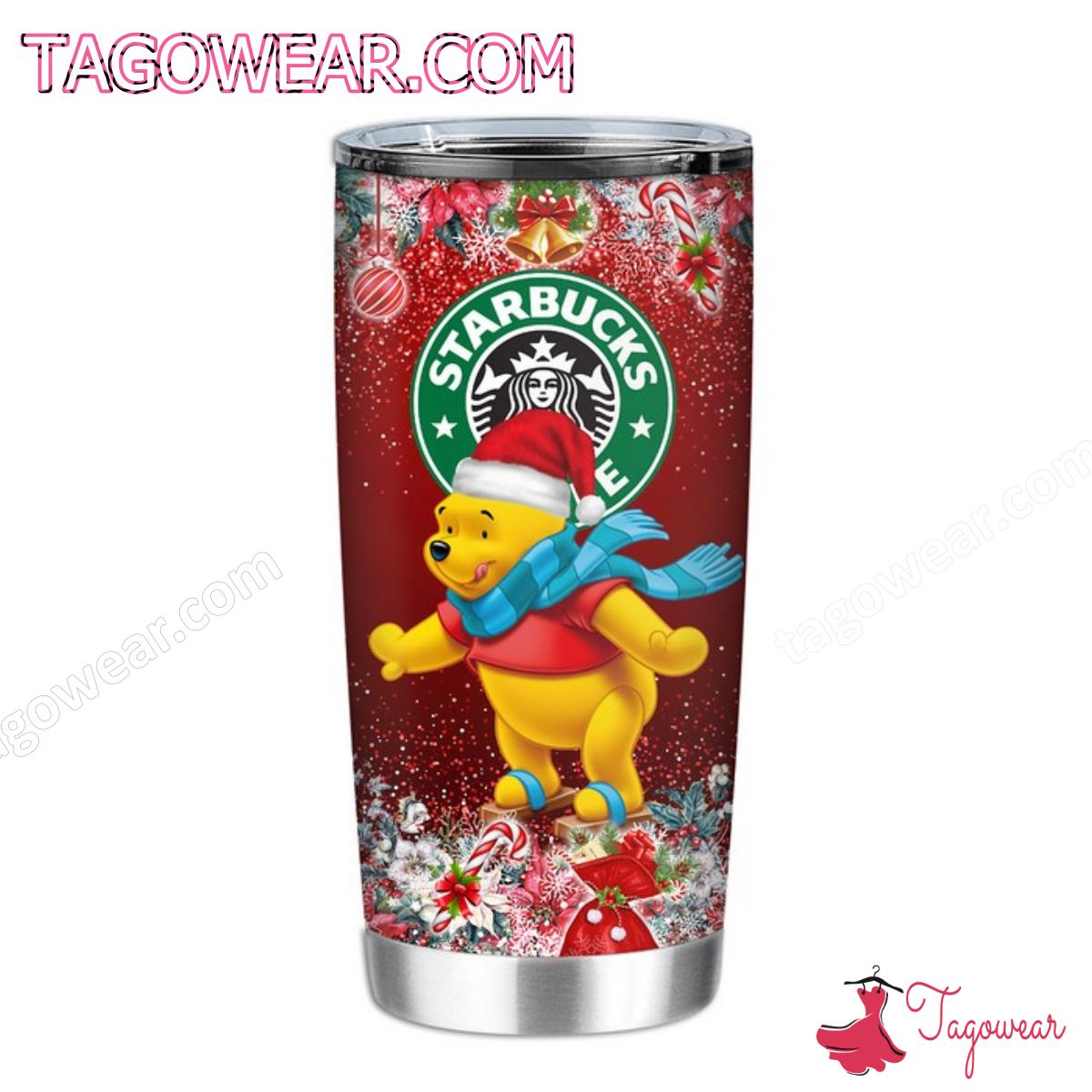 Disney Pooh Starbucks Christmas Tumbler