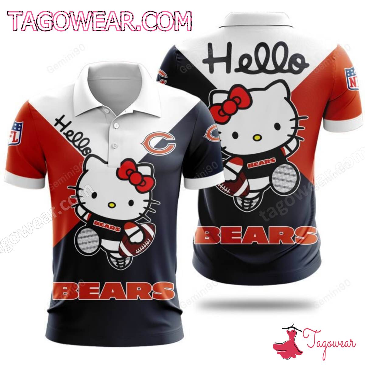 Hello Kitty Chicago Bears NFL T-shirt, Hoodie