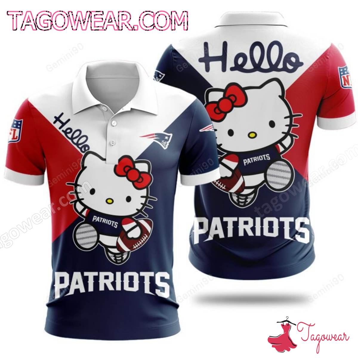 Hello Kitty New England Patriots NFL T-shirt, Hoodie