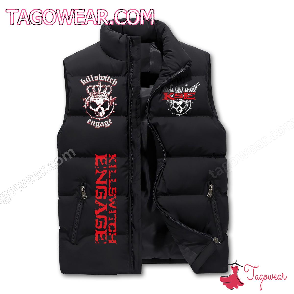 Killswitch Engage When Darkness Falls We Are Reborn Puffer Sleeveless Jacket a