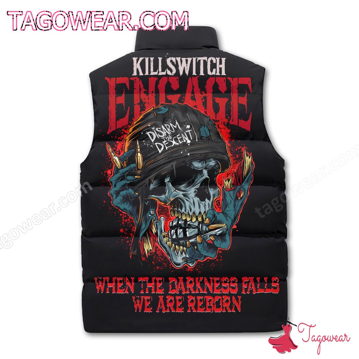Killswitch Engage When Darkness Falls We Are Reborn Puffer Sleeveless Jacket b