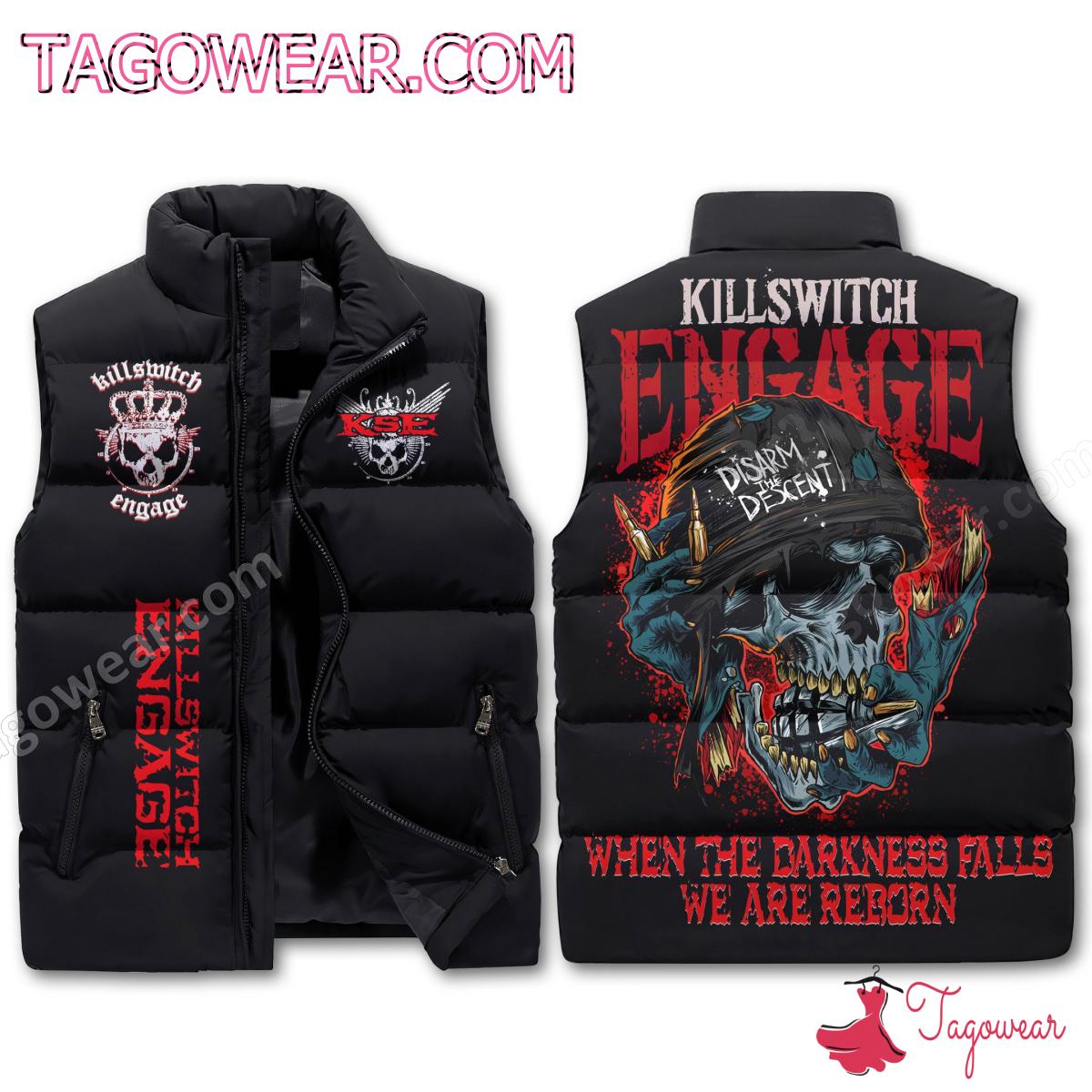 Killswitch Engage When Darkness Falls We Are Reborn Puffer Sleeveless Jacket