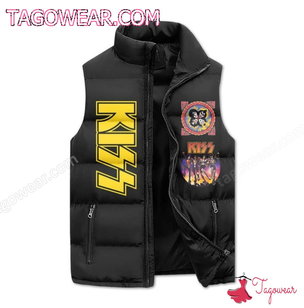 Kiss End Of The Road World Tour Puffer Vest a
