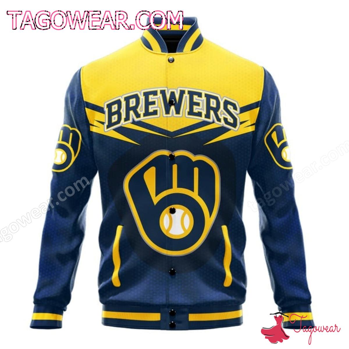 Milwaukee Brewers Mlb Baseball Jacket a