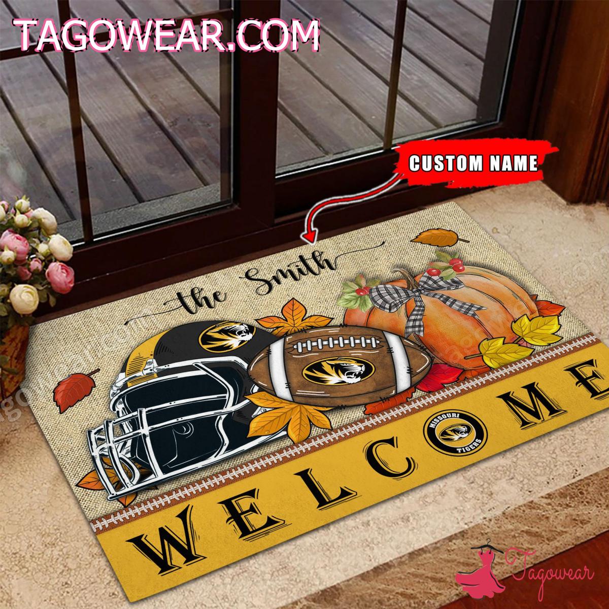 Missouri Tigers Fall Welcome Custom Doormat
