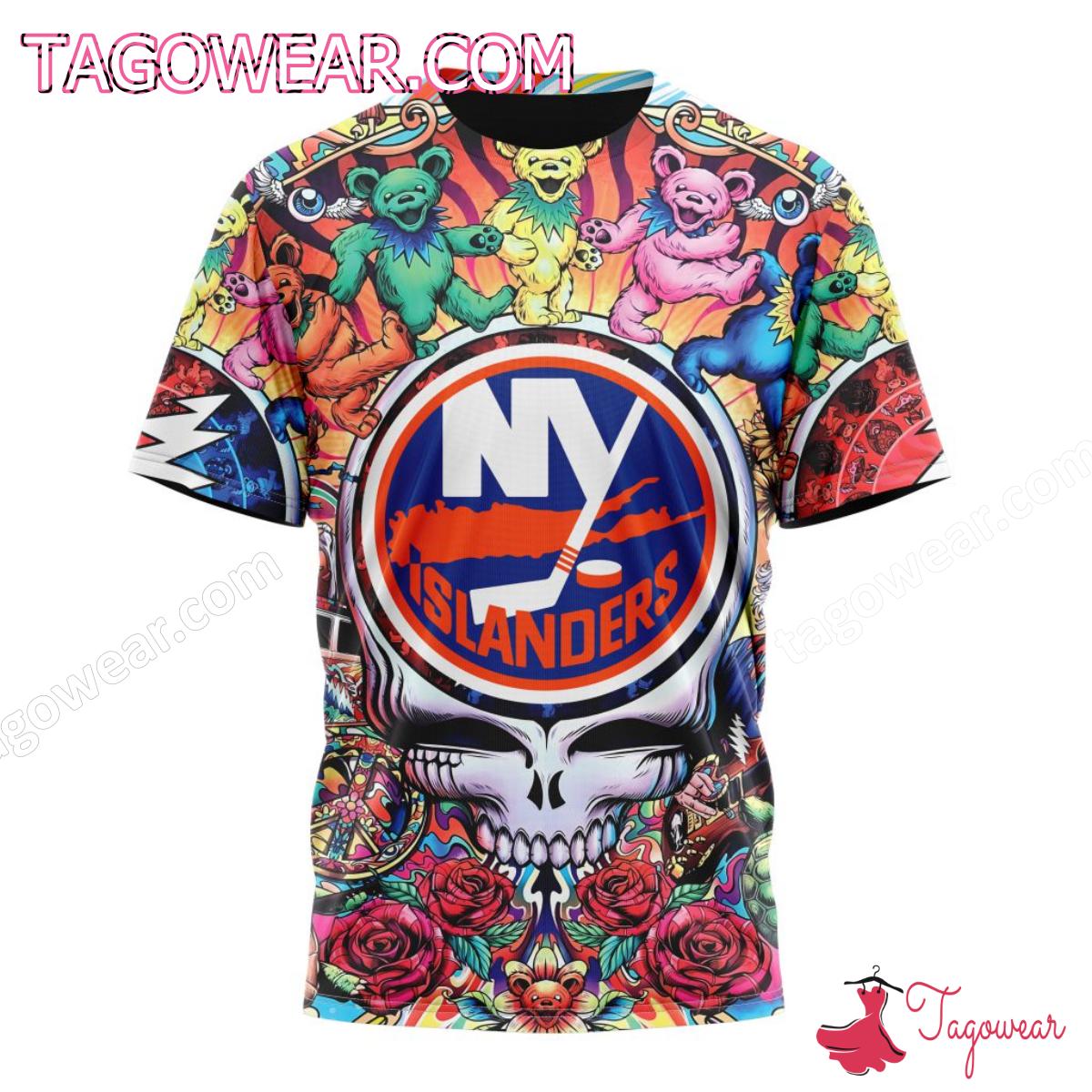 NHL New York Islanders Grateful Dead Dancing Bears Personalized T-shirt, Hoodie x