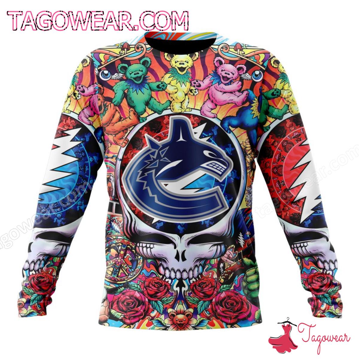 NHL Vancouver Canucks Grateful Dead Dancing Bears Personalized T-shirt, Hoodie b