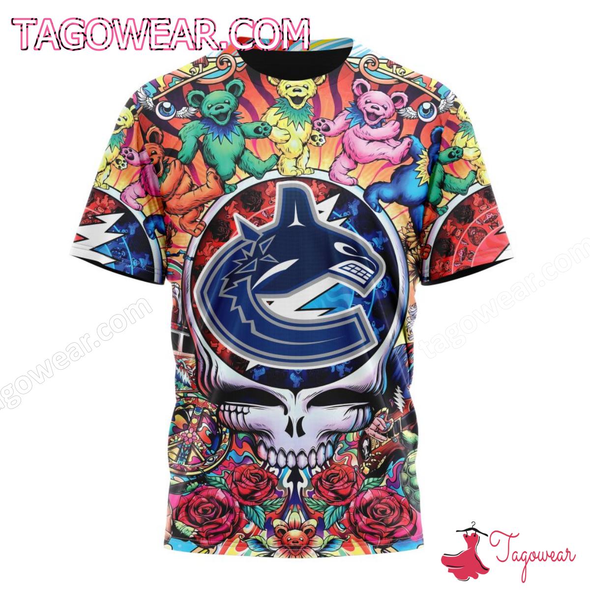 NHL Vancouver Canucks Grateful Dead Dancing Bears Personalized T-shirt, Hoodie x