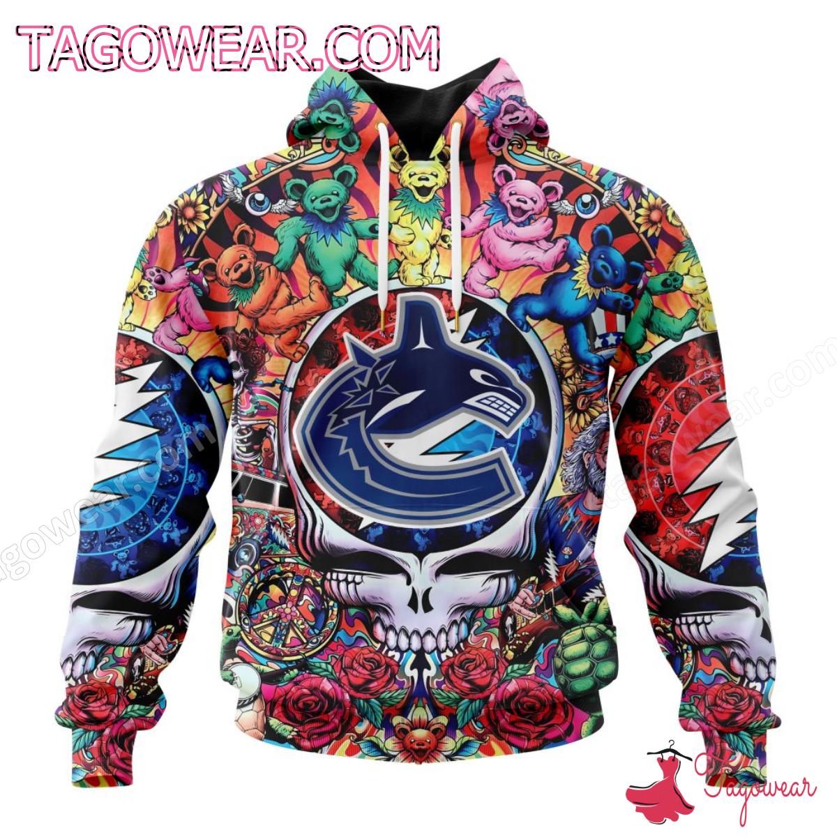 NHL Vancouver Canucks Grateful Dead Dancing Bears Personalized T-shirt, Hoodie