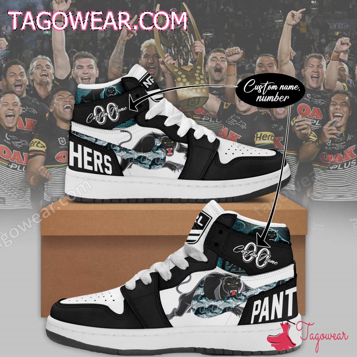 Penrith Panthers Personalized Air Jordan High Top Shoes