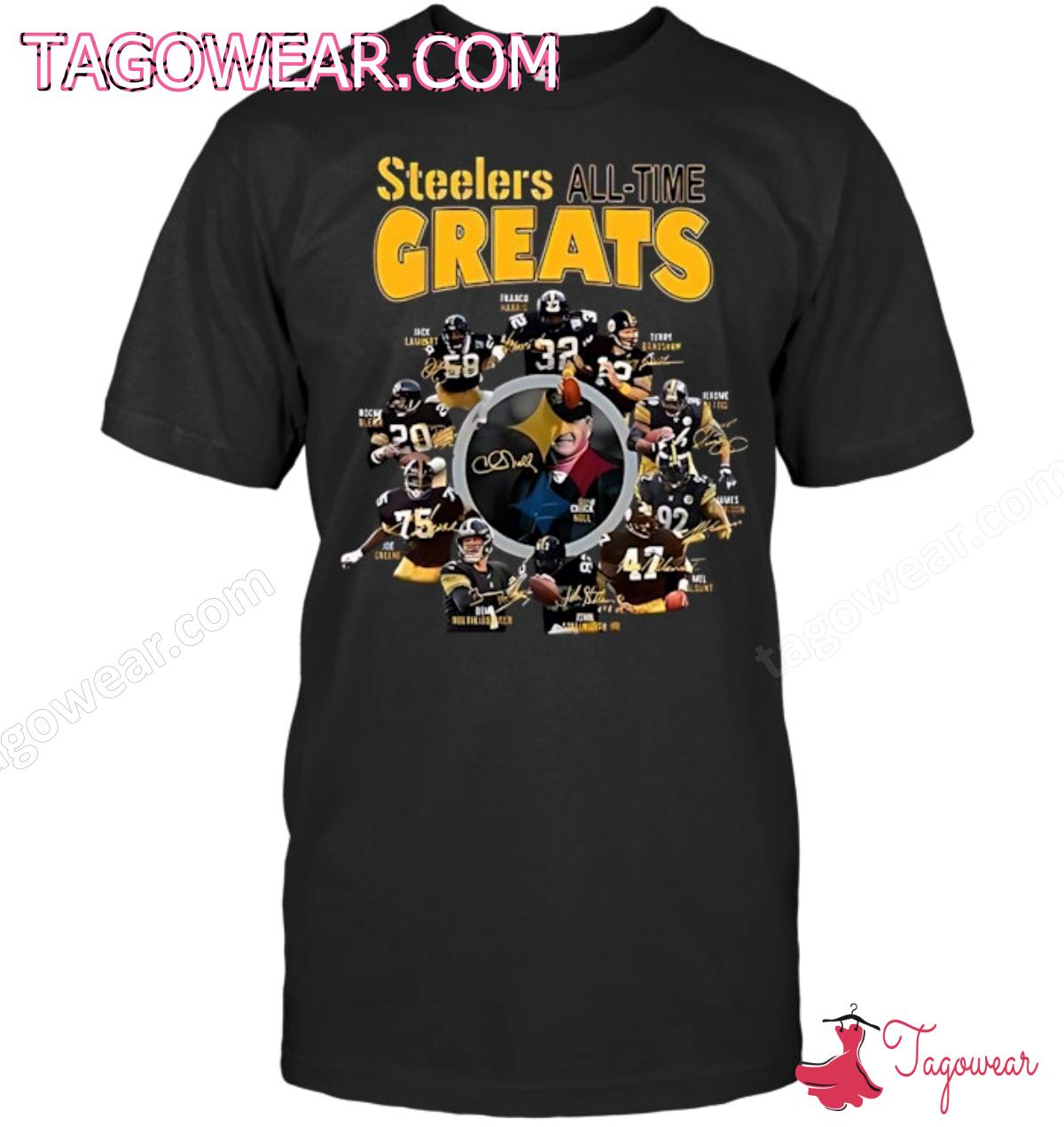 Pittsburgh Steelers All-time Greats Signatures Shirt, Sweatshirt a