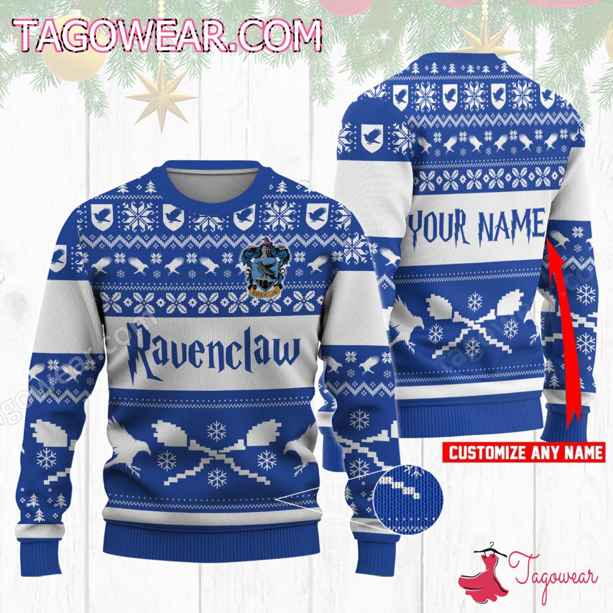 Ravenclaw Harry Potter Personalized Ugly Christmas Sweater
