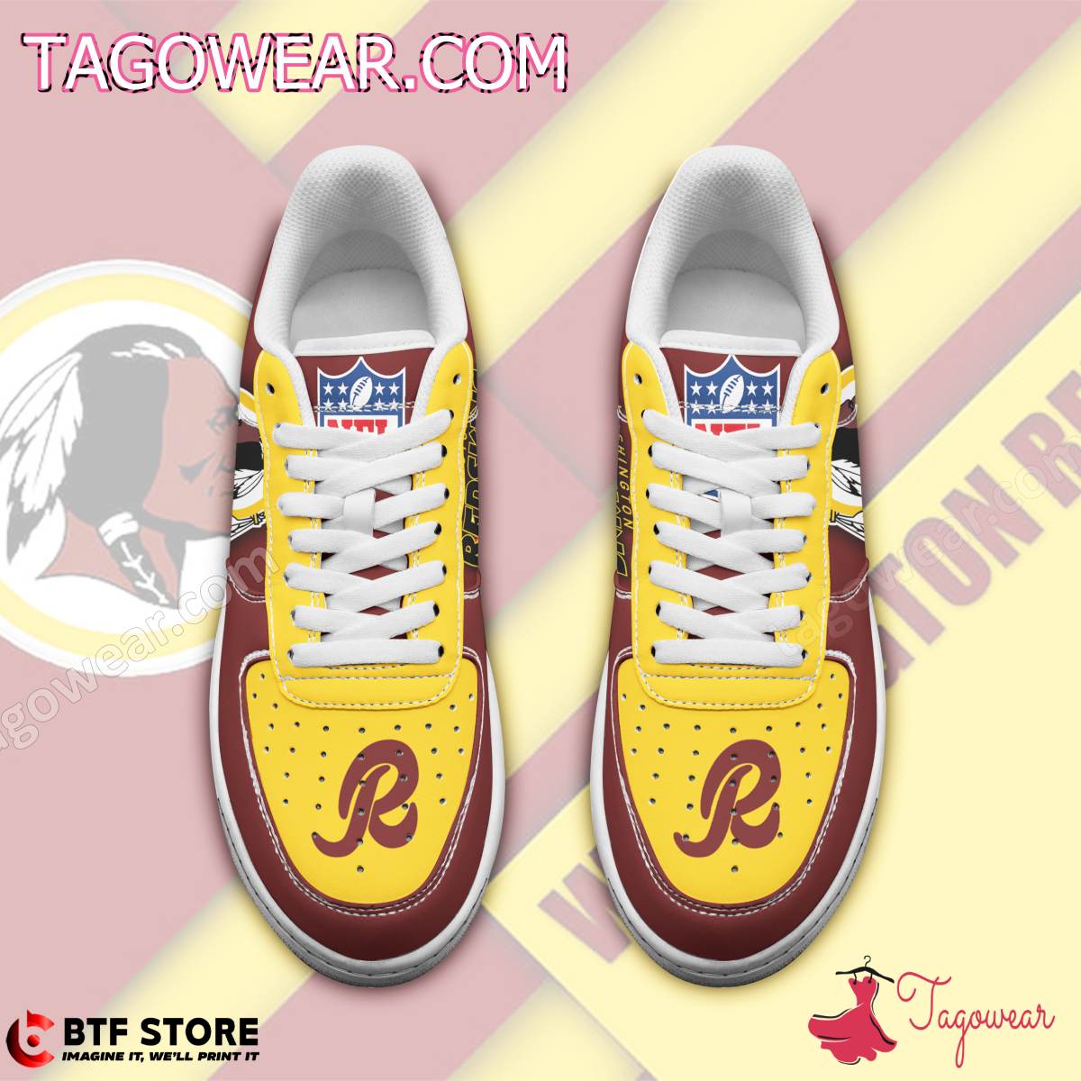Redskins Forever Washington Redskins Personalized Air Force Shoes a