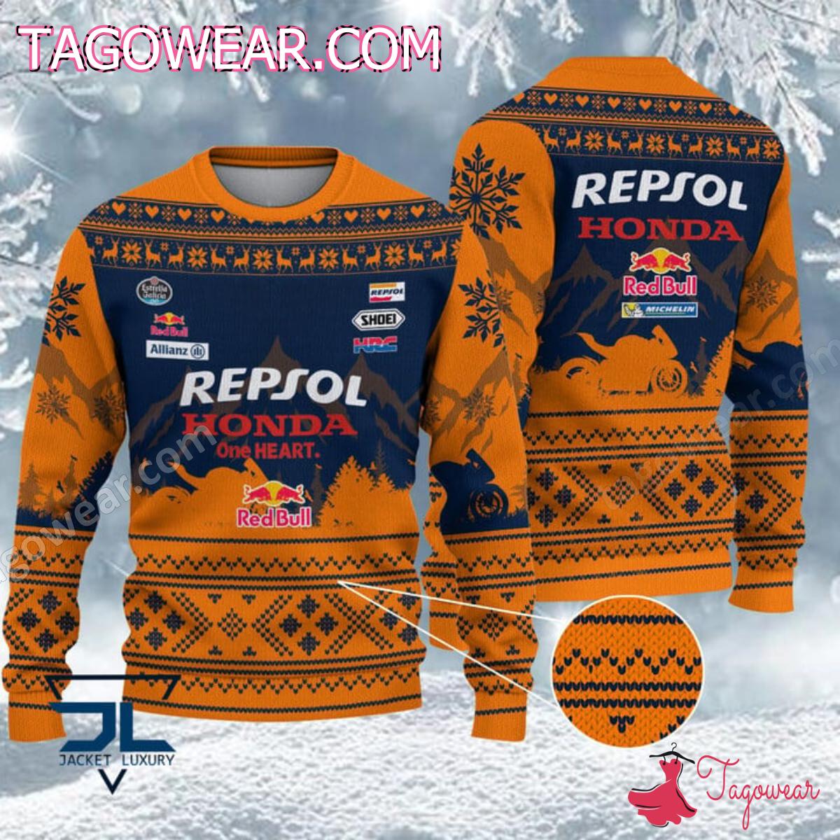 Repsol Honda Team Ugly Christmas Sweater