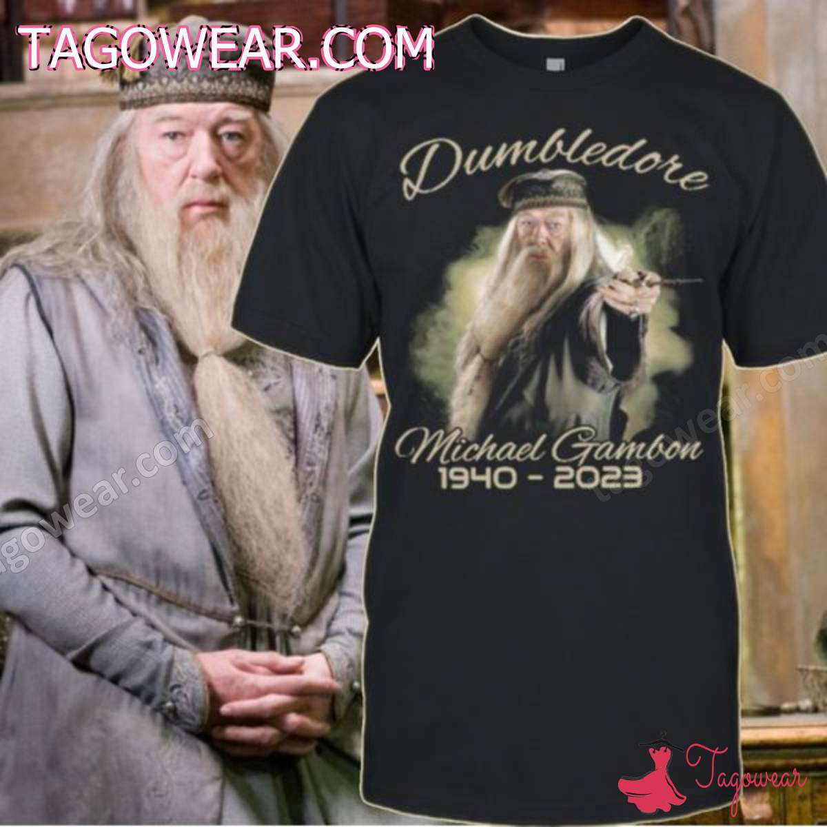 Rip Dumbledore Michael Gambon 1940-2023 Shirt