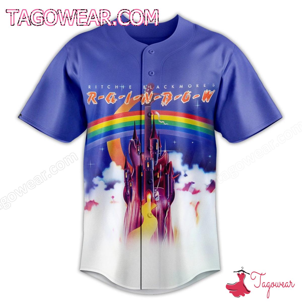 Ritchie Blackmore's Rainbow Album Cover Baseball Jersey a