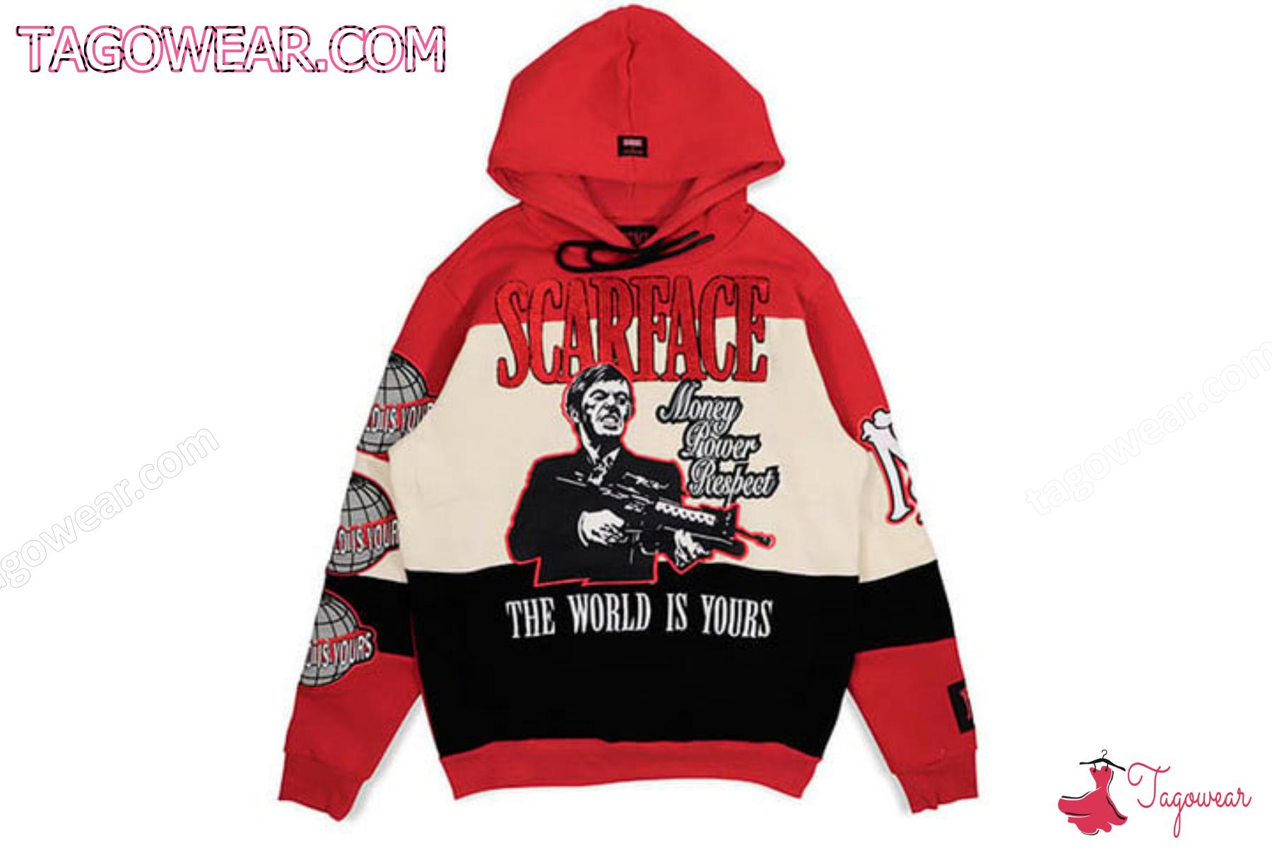 Scarface Money Power Respect The World Is Yours Hoodie