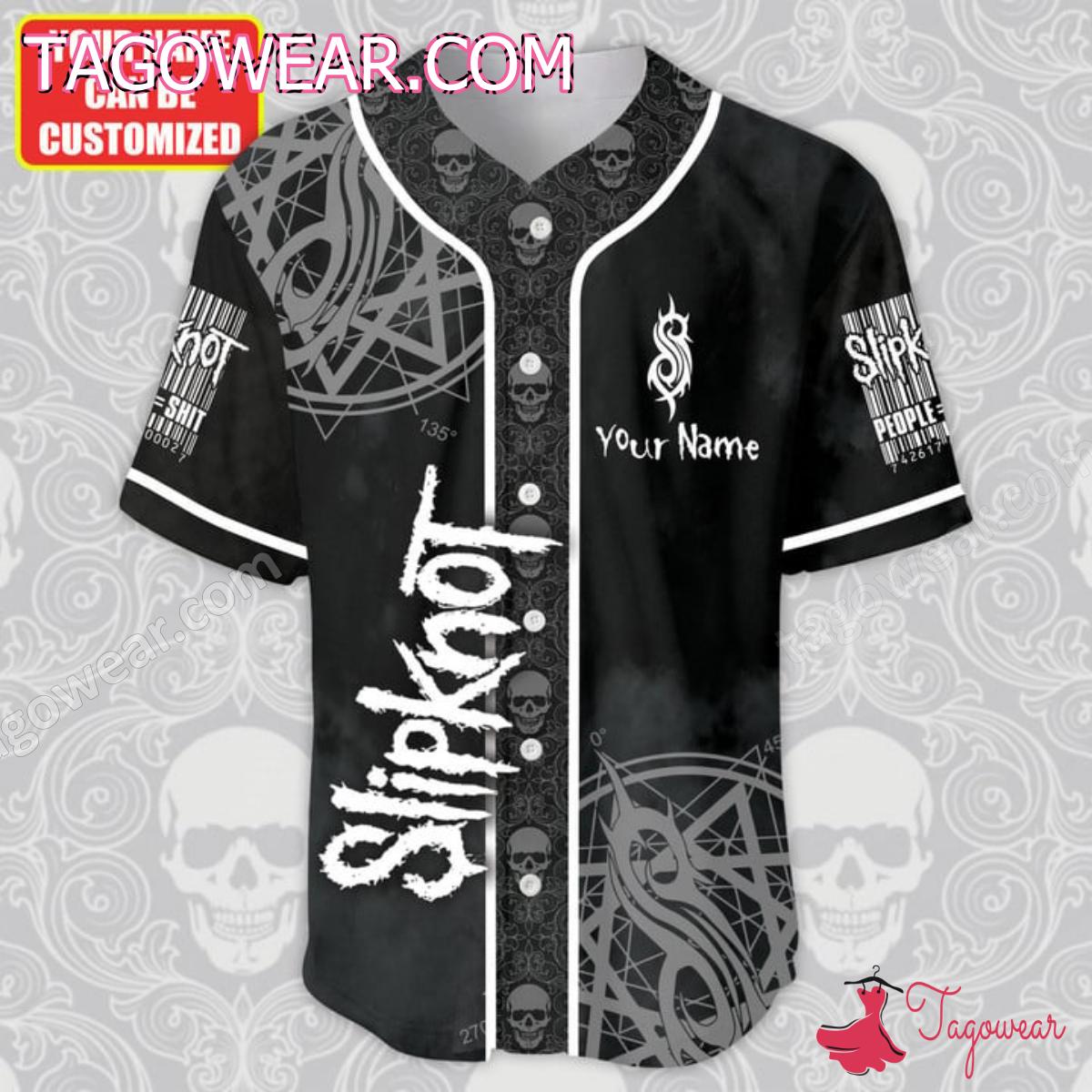 Slipknot Skull Hand Devil Personalized Baseball Jersey - Tagowear