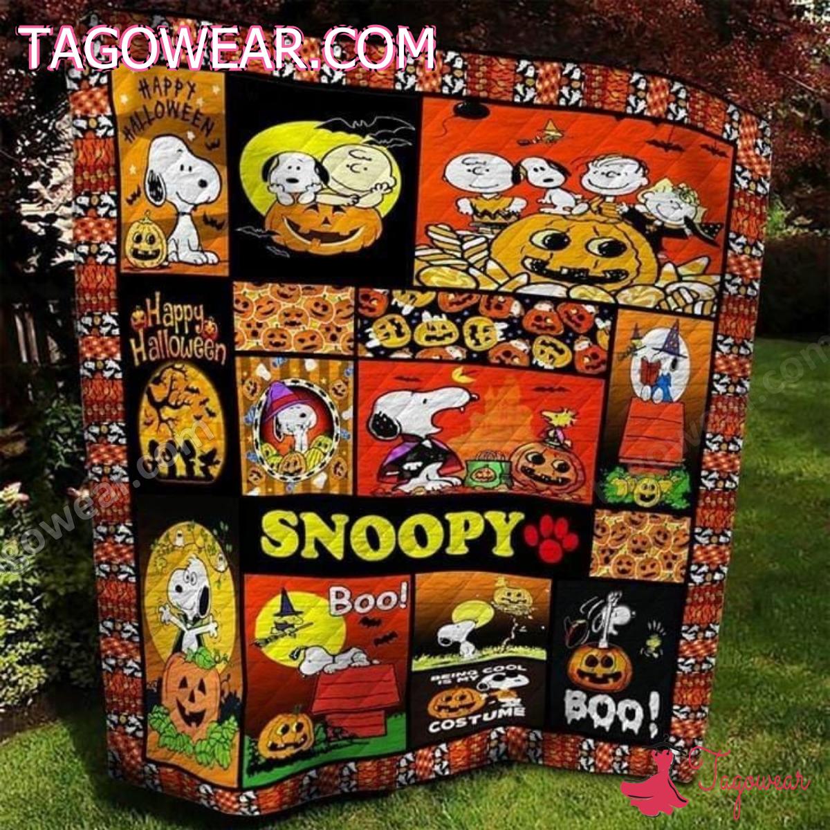 Snoopy Happy Halloween Blanket a