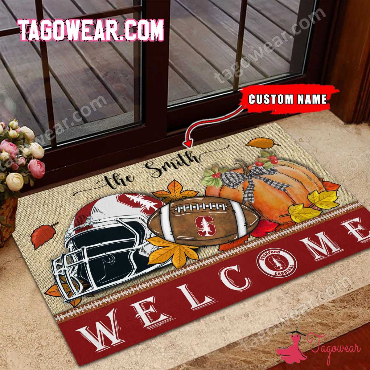 Stanford Cardinal Fall Welcome Doormat