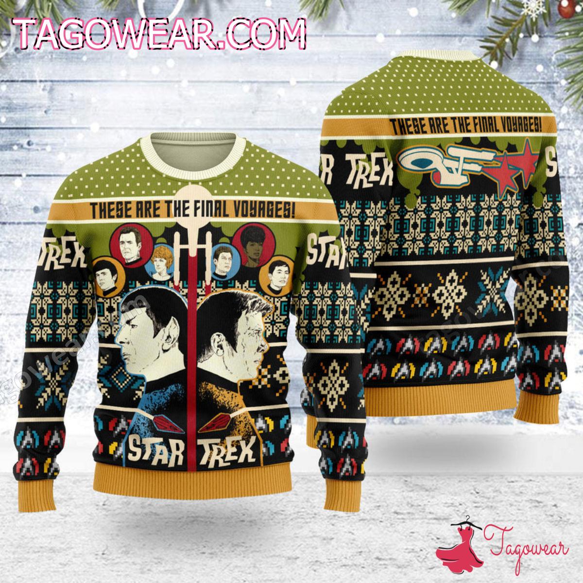 Star Trek They Are The Final Voyages Ugly Christmas Sweater