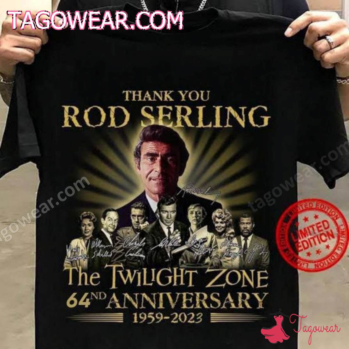 Thank You Rod Serling The Twilight Zone 64th Anniversary 1959-2023 Shirt