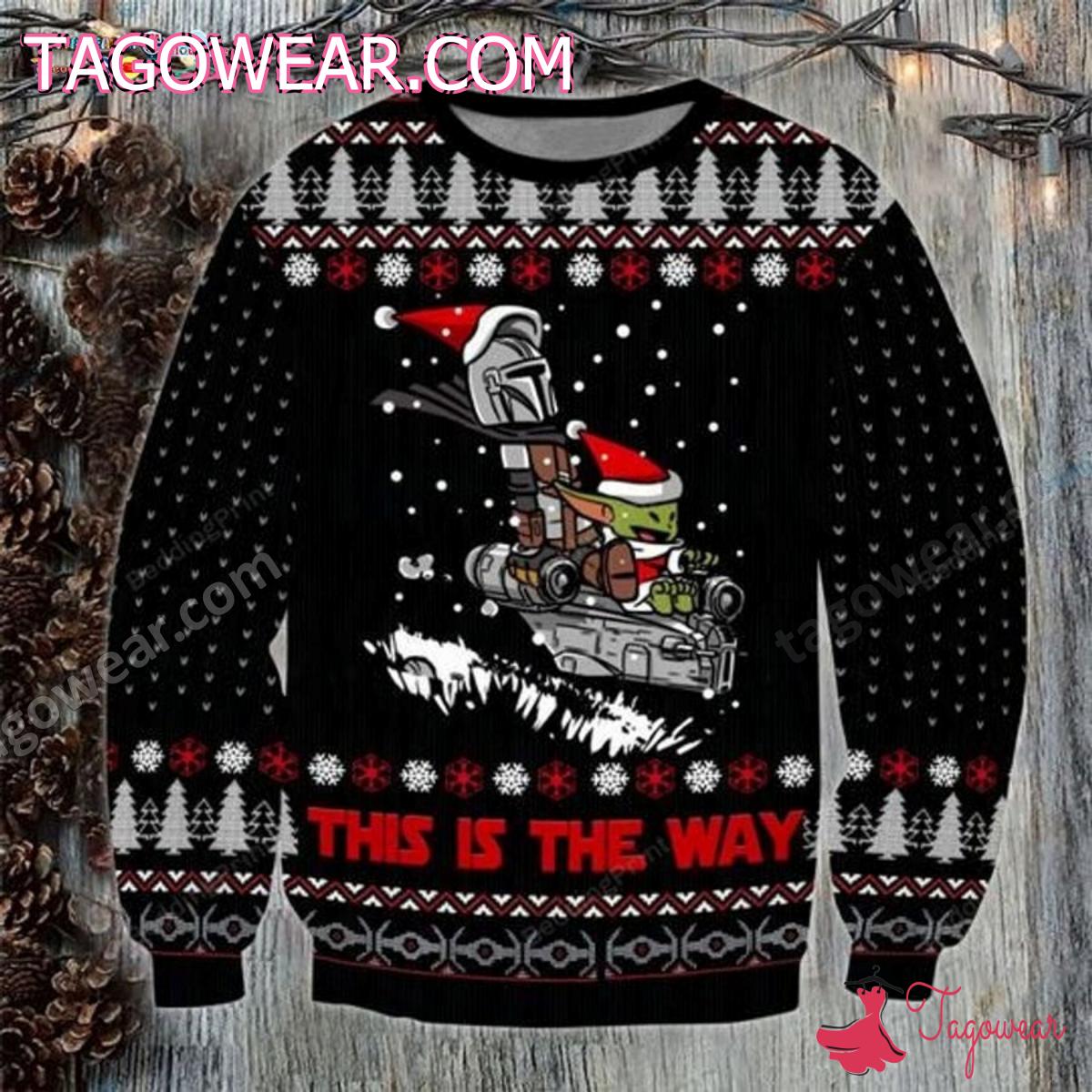 This Is The Way Baby Yoda Star Wars Ugly Christmas Sweater a