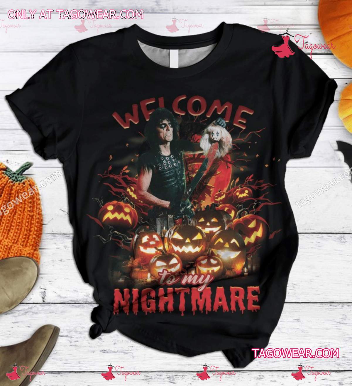 Alice Cooper Welcome To My Nightmare Pajamas Set a