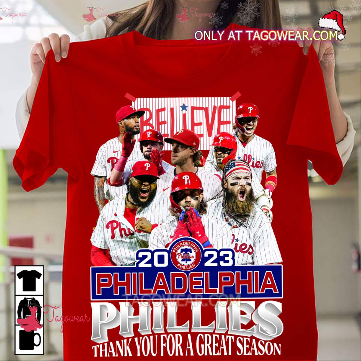 Believe 2023 Philadelphia Phillies Thank You For A Great Season Shirt