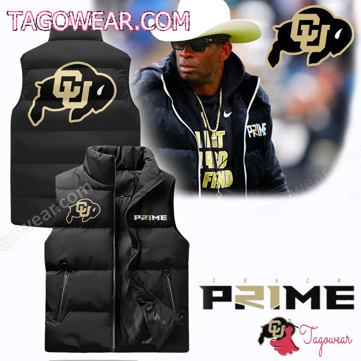 Coach Prime Colorado Buffaloes Vest