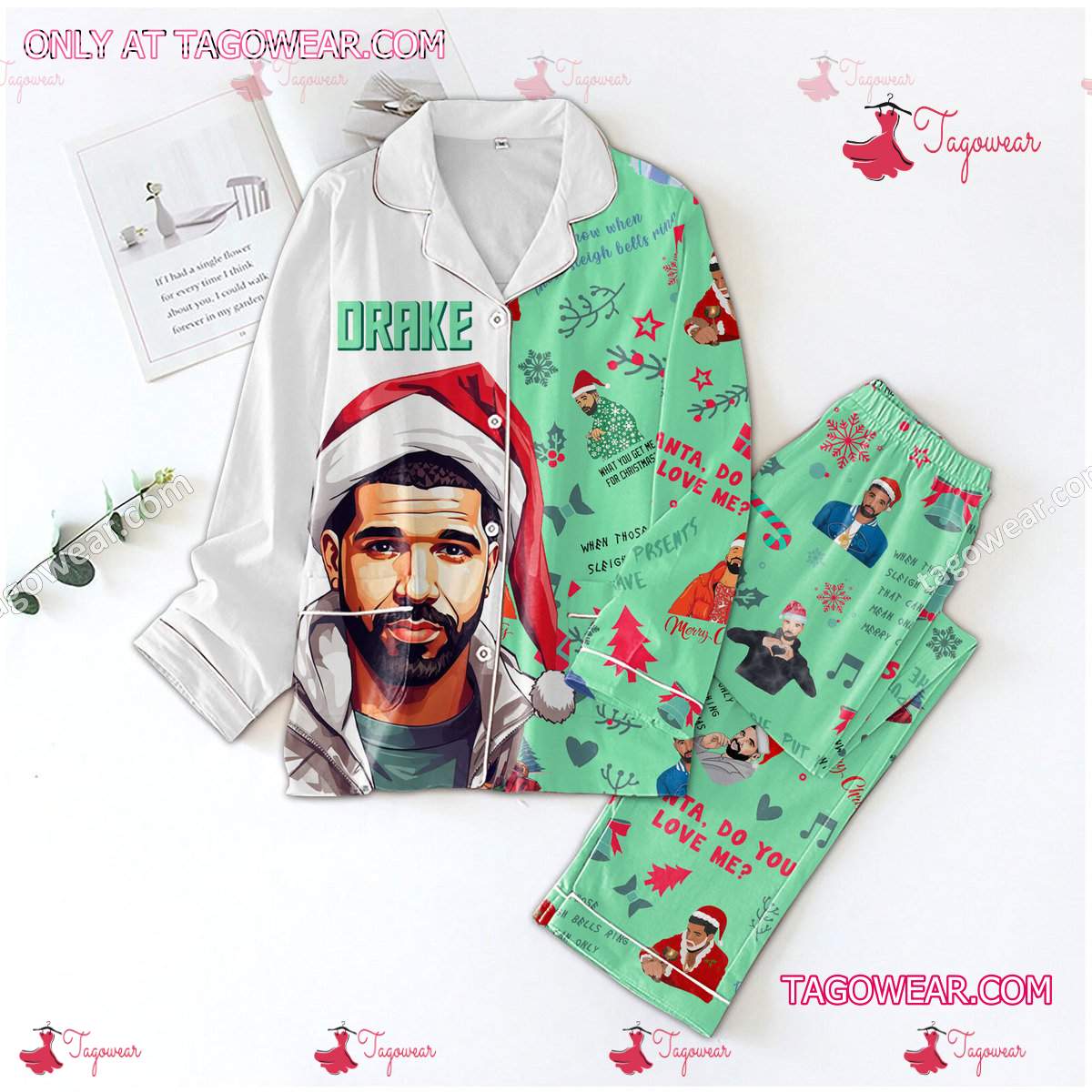 Drake What You Get Me For Christmas Pajamas For Women Set
