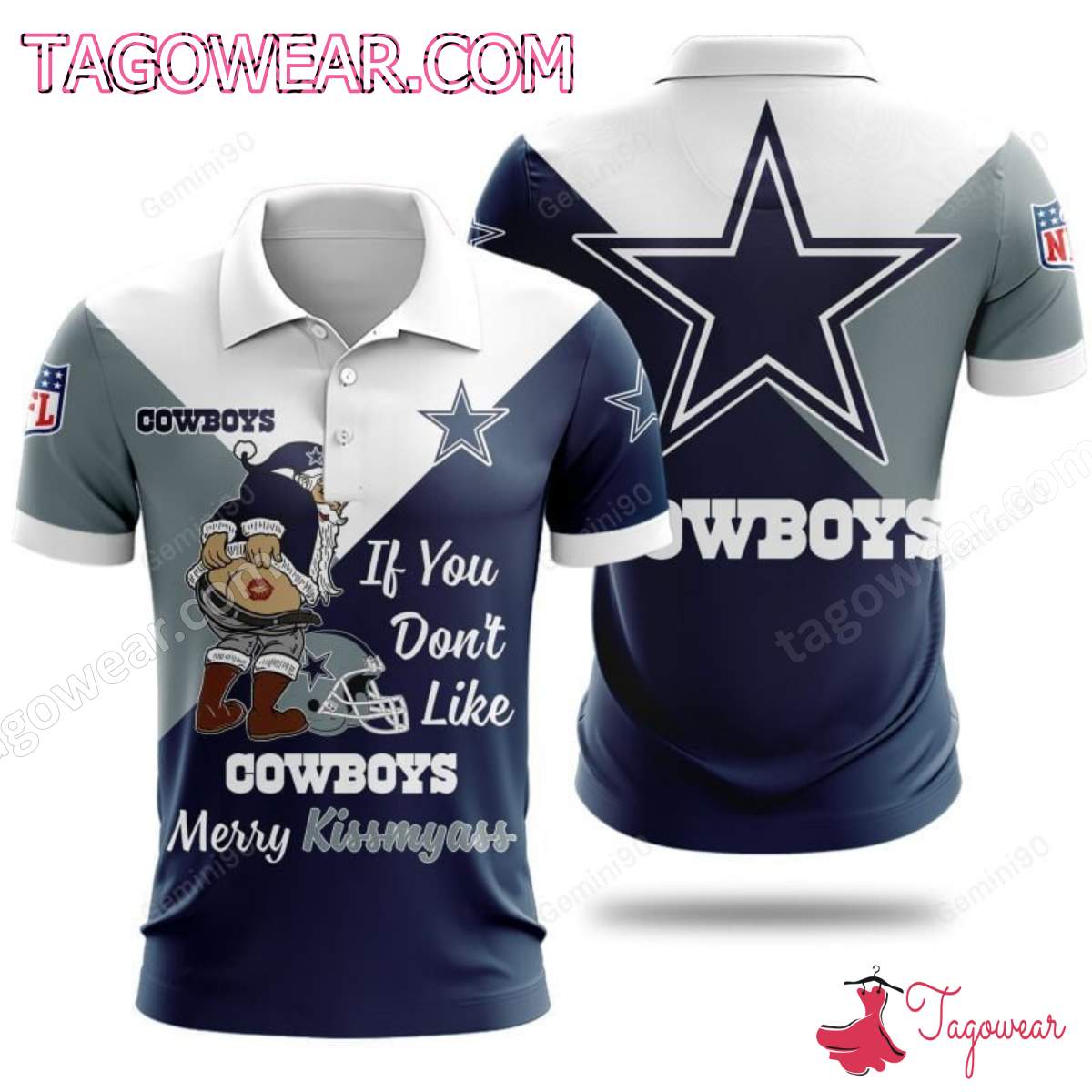 If You Don't Like Dallas Cowboys Merry Kissmyass T-shirt, Polo, Hoodie
