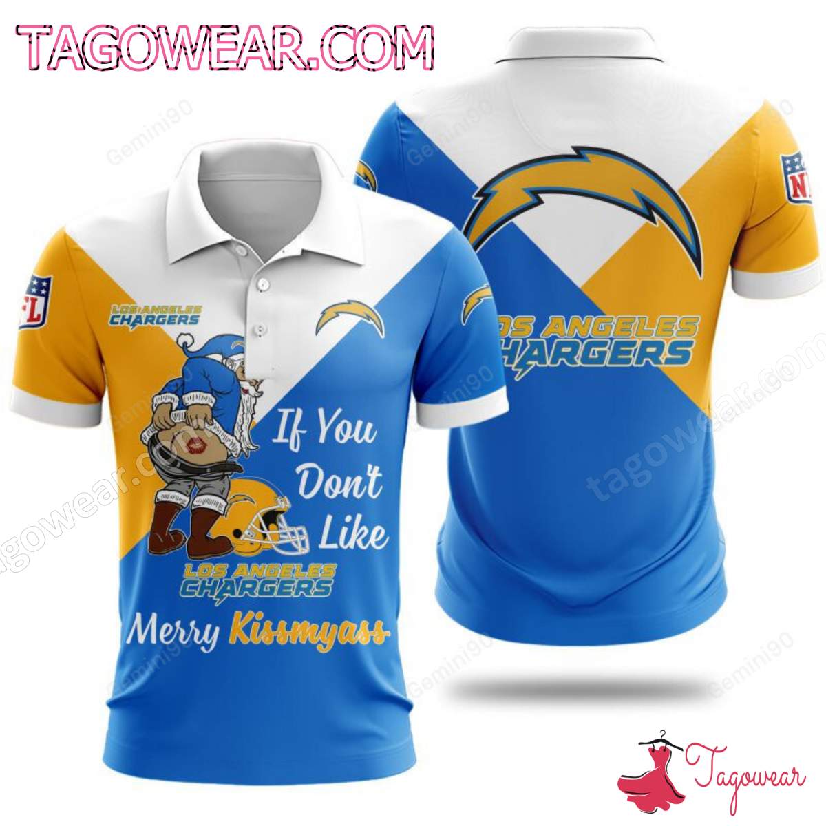 If You Don't Like Los Angeles Chargers Merry Kissmyass T-shirt, Polo, Hoodie