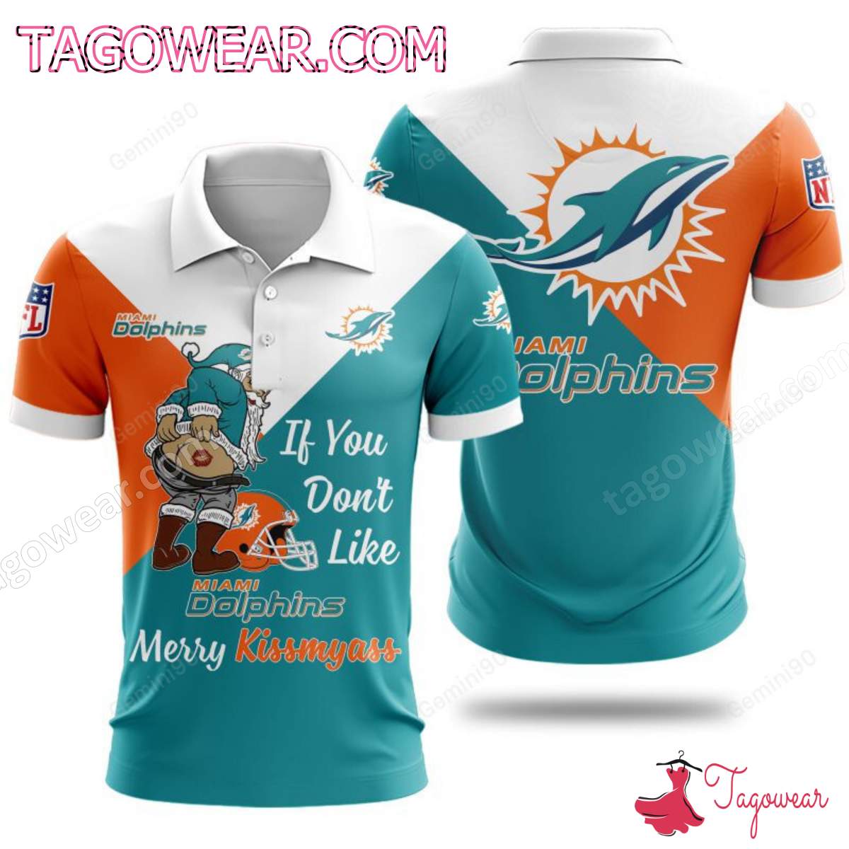 If You Don't Like Miami Dolphins Merry Kissmyass T-shirt, Polo, Hoodie